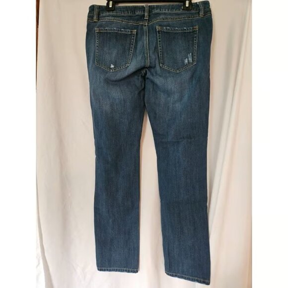 Womens CAbi Jeans Sz 8 Slim Leg Boyfriend Distressed Denim - Picture 2 of 3